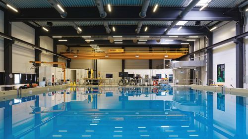 A maritime testing pool at the Innovation Center for Deep-Sea Environmental Monitoring