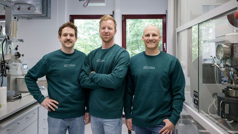 Das Gründerteam des Start-ups SECARA: Fabian Nagel, Marcus Lehnertz und Jan Uecker (von links).